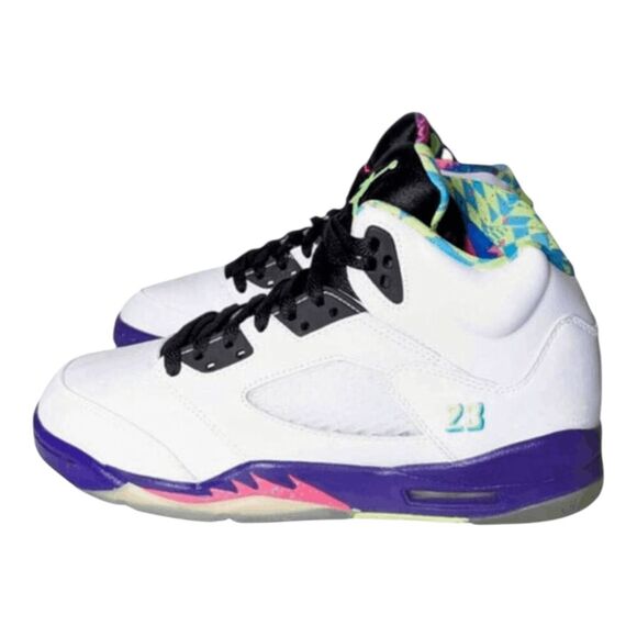 NIKE Air Jordan 5 Retro 'Alternate Bel-Air' Sneakers Size 6.5Y/W8 - Picture 3 of 9